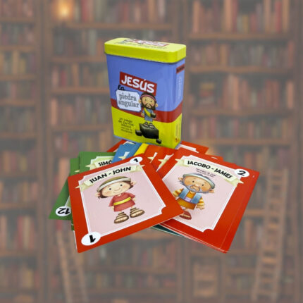 JESÚS LA PIEDRA ANGULAR  BILINGUE ( JUEGO DE CARTAS BIBLICO )